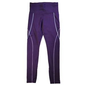 Xersion Maroon Leggings Size Medium #XLeg01 Exercise Running Workout Gym Yoga